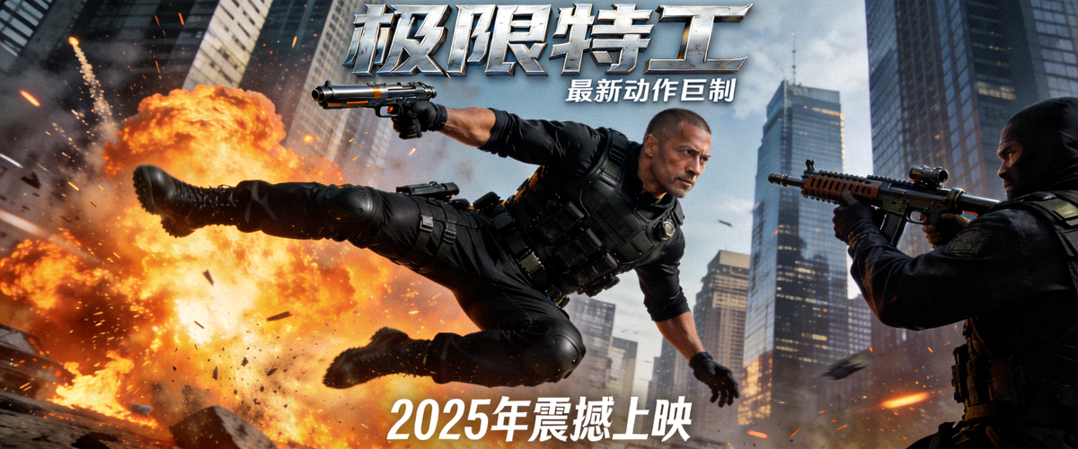 最新动作电影《极限特工》封面海报